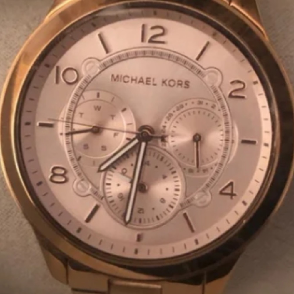 COPY - NEW Michael Kora Rose Gold Watch.